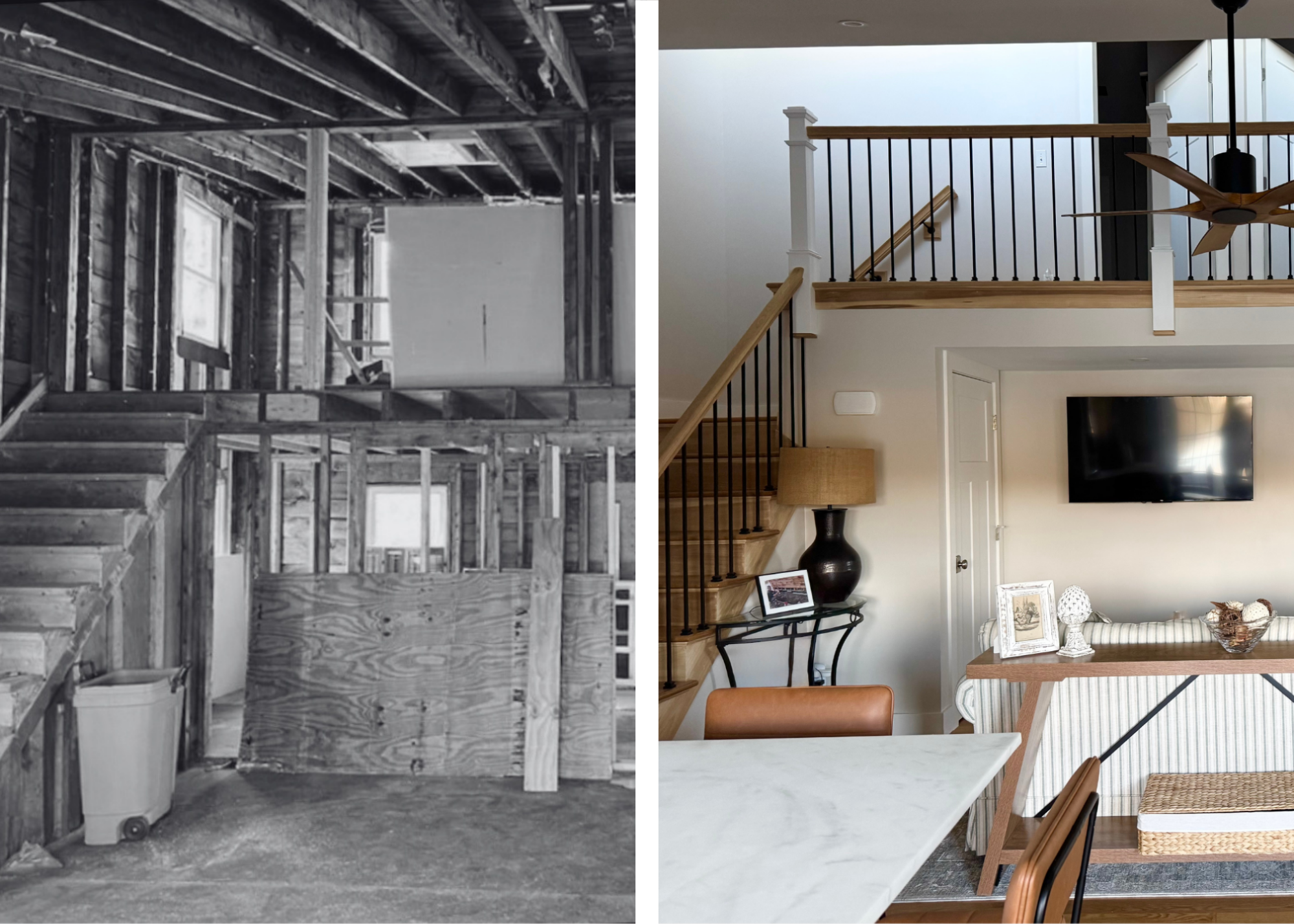 Before & After fulls cope interior design services with HB Stevens Designs