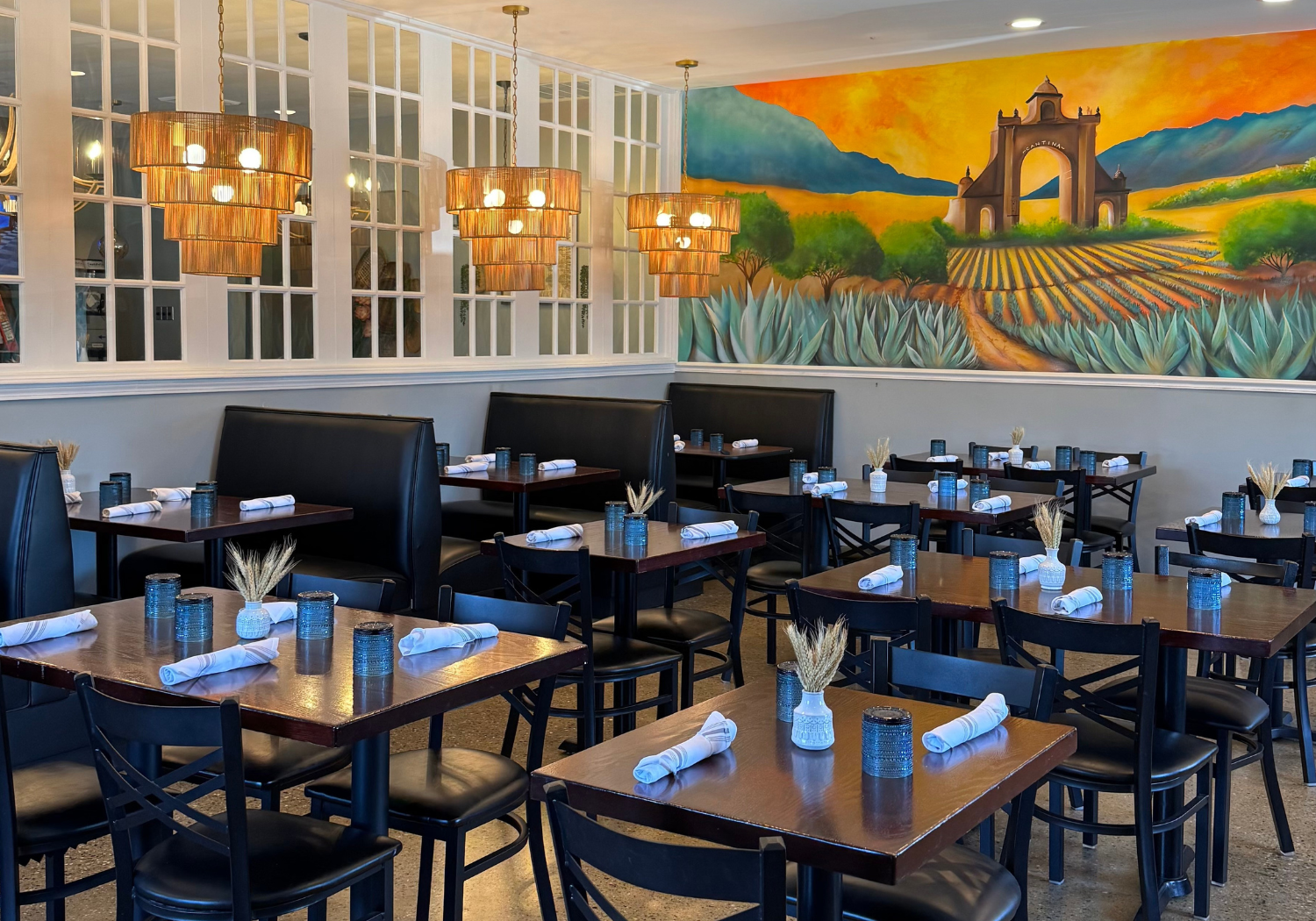 Lively restaurant interior design by HB Stevens featuring optimized seating and enhanced customer experience