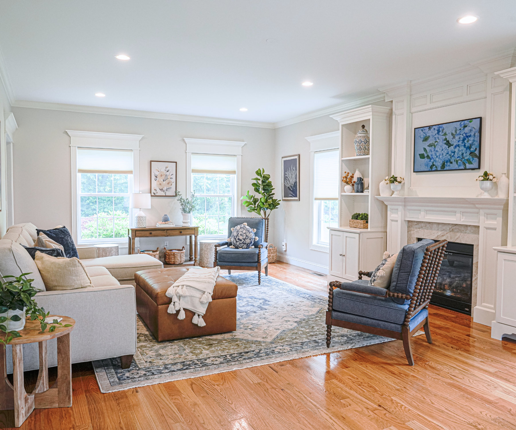 Bespoke living room design by HB Stevens Designs combining style and practicality