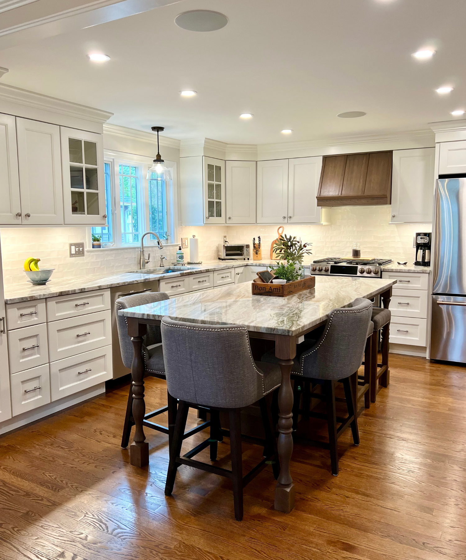 A polished kitchen interior designed for both style and function